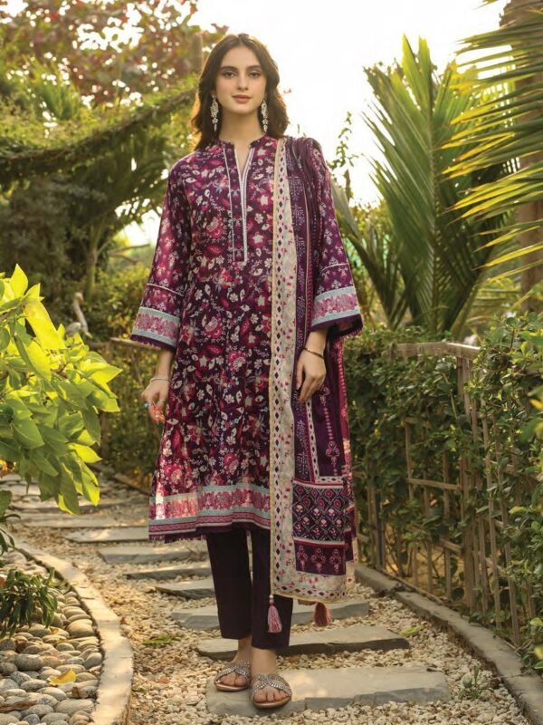 Komal Lg-Rl-0033-B Printed Lawn 3Pc Suit Collection 2024