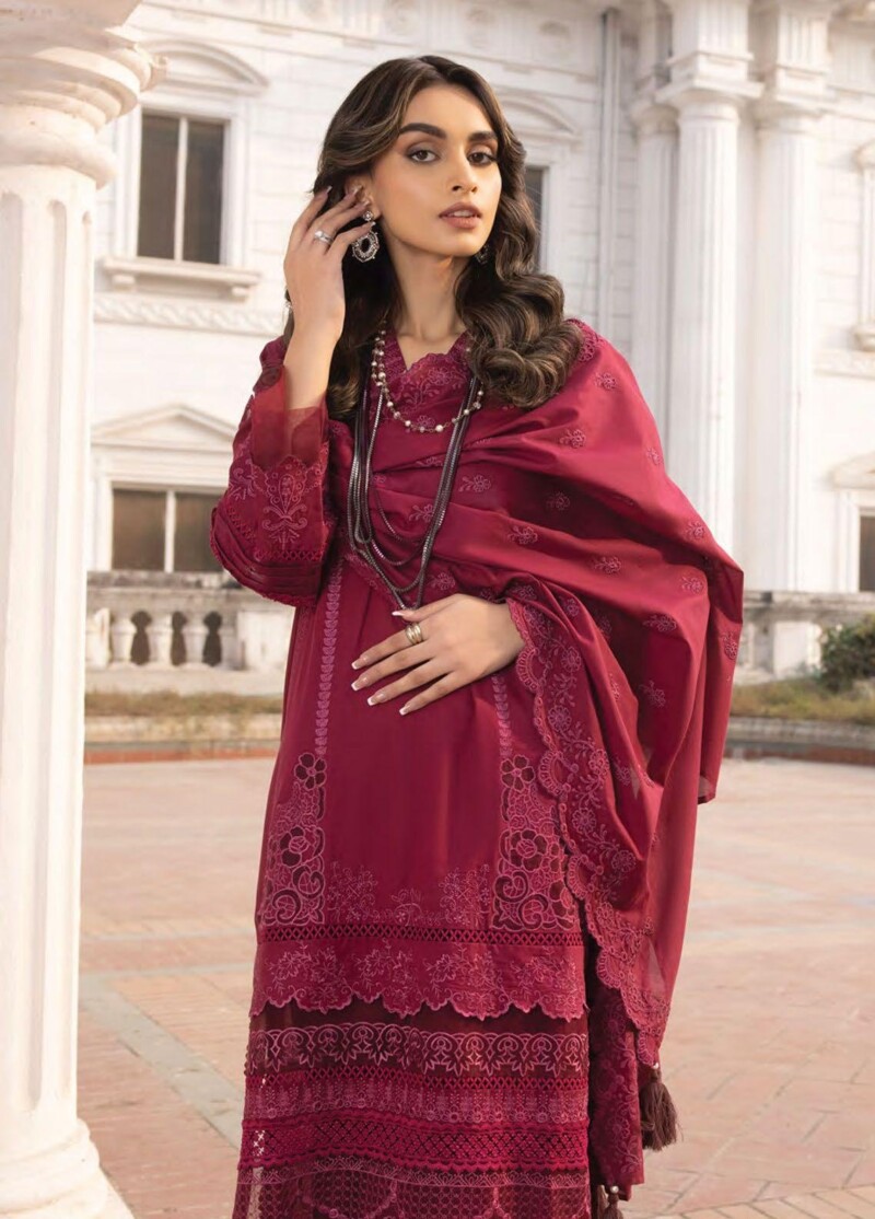 Lakhany Spring Lg-Sk-0080 Embroidered Lawn 3Pc Suit Collection 2024