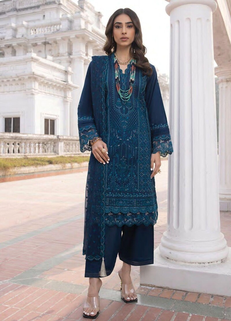 Lakhany Spring Lg-Sk-0142 Embroidered Lawn 3Pc Suit Collection 2024