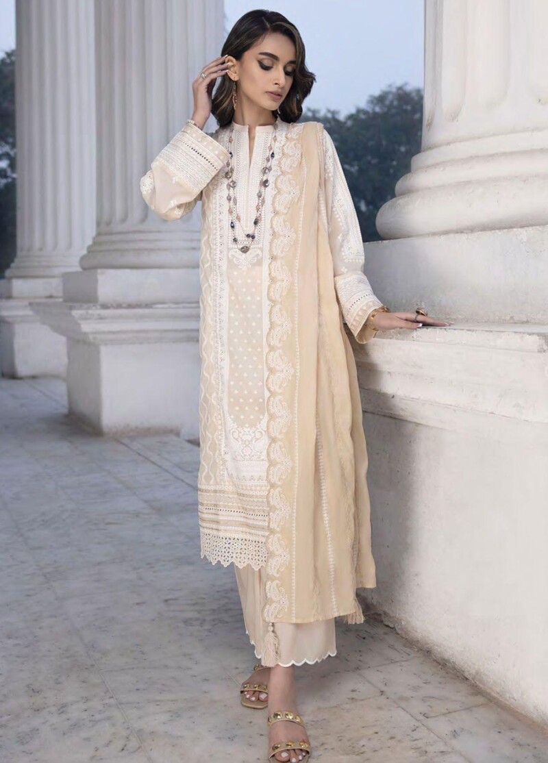 Lakhany Spring Lg-Sr-0122 Embroidered Lawn 3Pc Suit Collection 2024