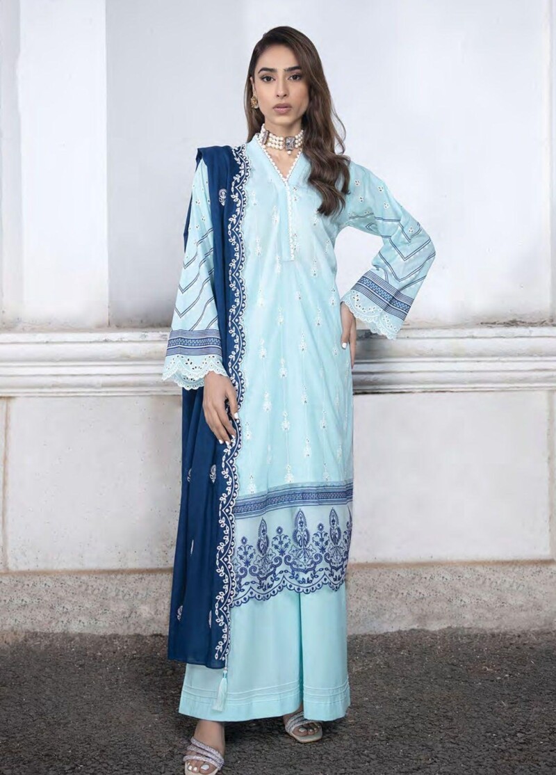 Lakhany Spring Lg-Sr-0123 Embroidered Lawn 3Pc Suit Collection 2024