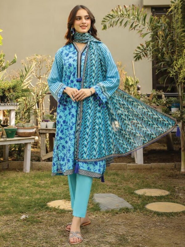 Komal Lg-Sr-0147-B Printed Lawn 3Pc Suit Collection 2024