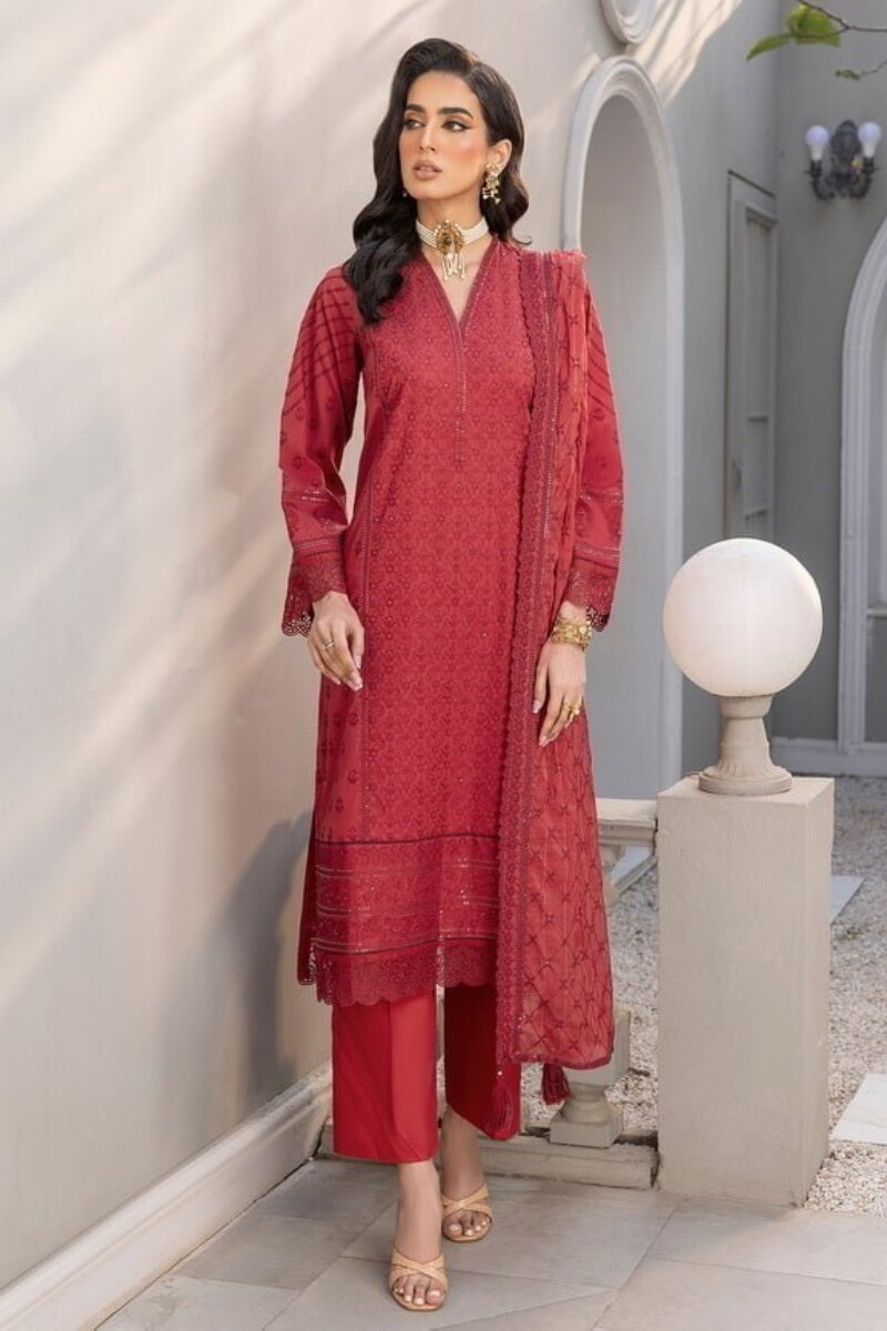 Lakhany Lg-Sr-0168 Eid Embroidered Lawn 3Pc Suit Collection 2024