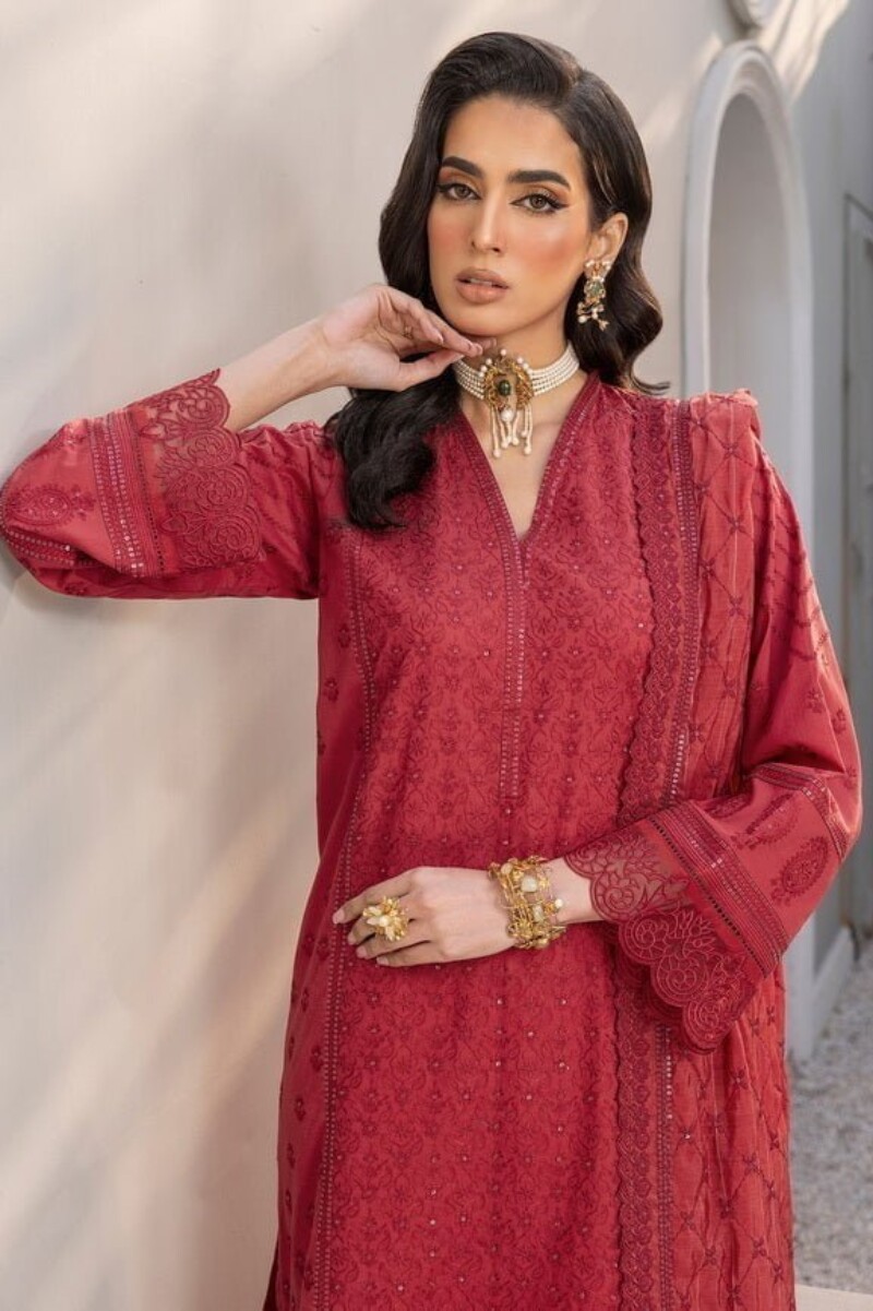 Lakhany Lg-Sr-0168 Eid Embroidered Lawn 3Pc Suit Collection 2024