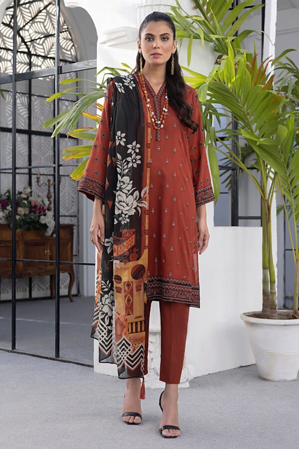 Lakhany Spring Lg-Sr-0179 Embroidered Lawn 3Pc Suit Collection 2024
