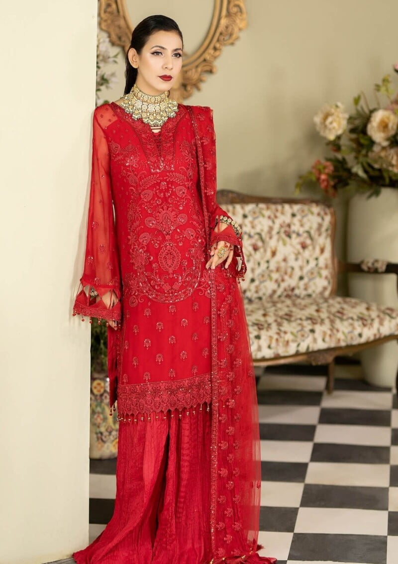 Afrozeh La Fuchsia Luxury Alf 01 Formal Collection