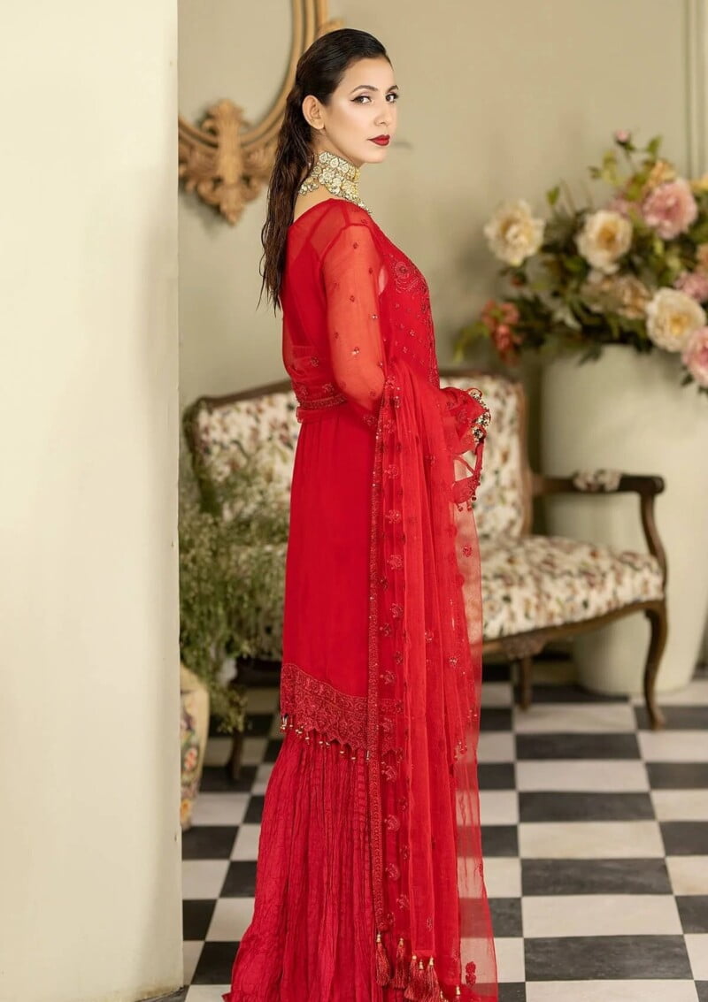 Afrozeh La Fuchsia Luxury Alf 01 Formal Collection