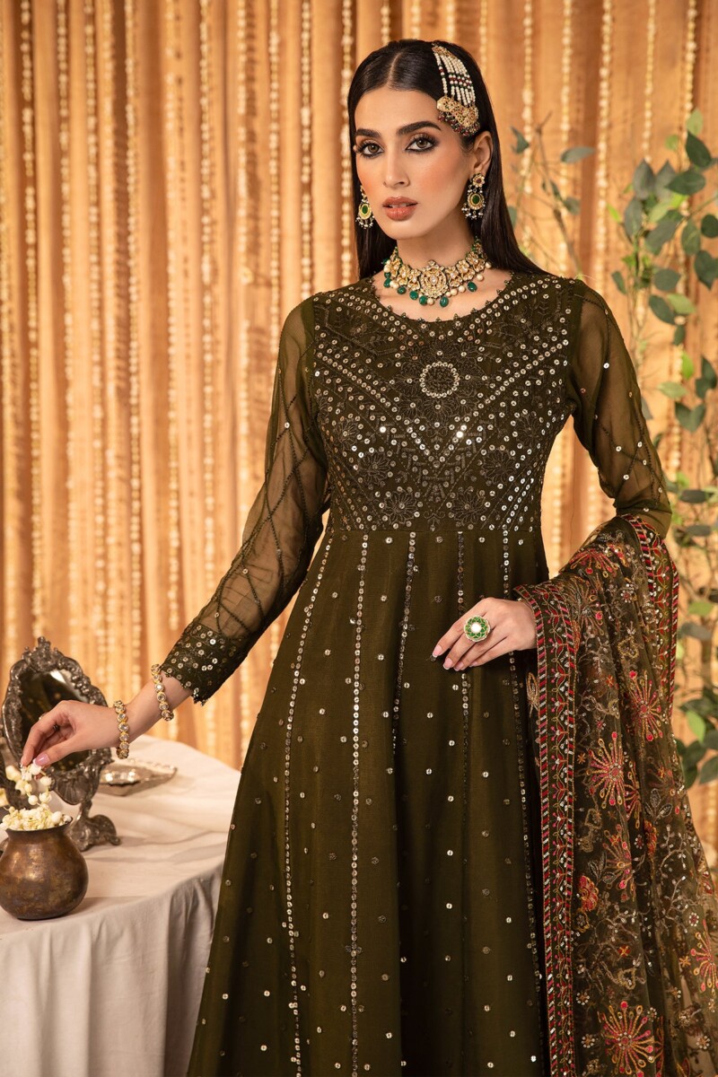 Alizeh Af Ch 2163 Mahveen Embroidered Chiffon