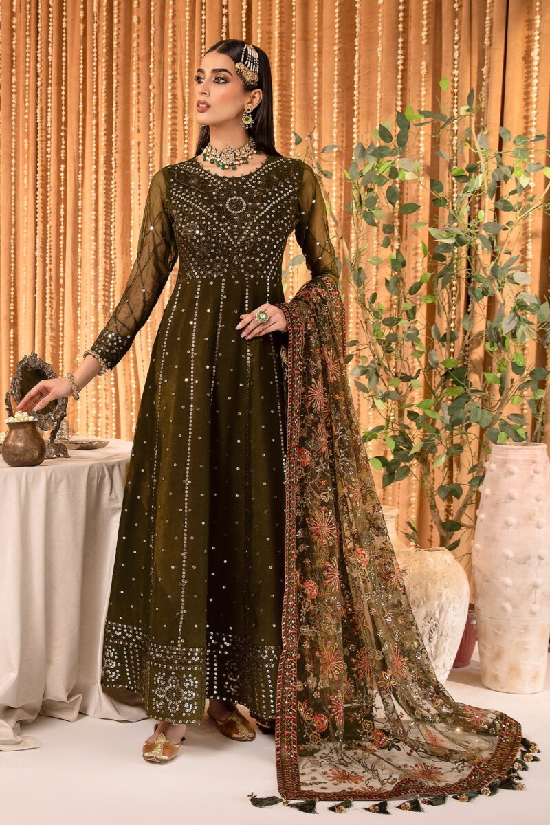 Alizeh Af Ch 2163 Mahveen Embroidered Chiffon