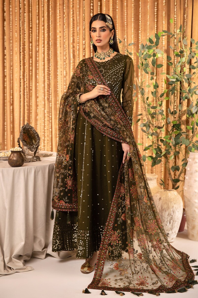 Alizeh Af Ch 2163 Mahveen Embroidered Chiffon