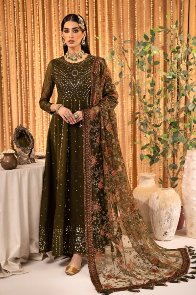 Alizeh Af Ch 2163 Mahveen Embroidered Chiffon