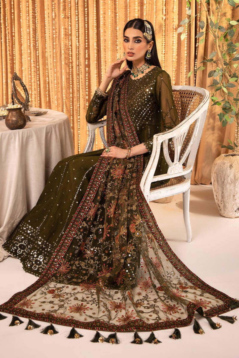 Alizeh Af Ch 2163 Mahveen Embroidered Chiffon