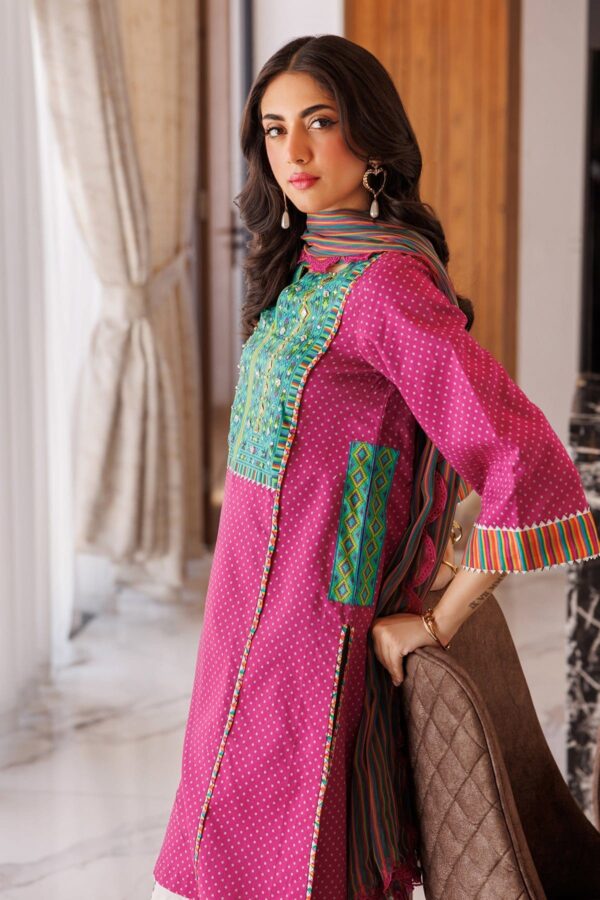 Charizma 3 Pc Printed Lawn Shirt With Chiffon Dupatta And Trouser Cnp 4 030 1