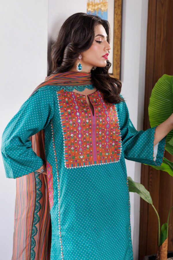 Charizma 3 Pc Printed Lawn Shirt With Chiffon Dupatta And Trouser Cnp 4 031