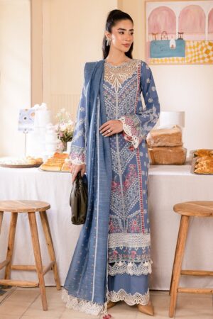 Saad Shaikh Lamour D-04 Una Lamour Embroidered Luxury Lawn Collection 2024