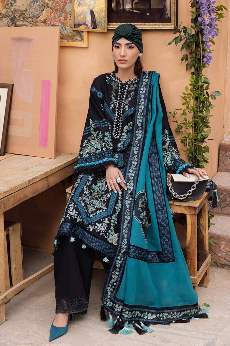 Saad Shaikh Lamour D-05 Reh Lamour Embroidered Luxury Lawn Collection 2024