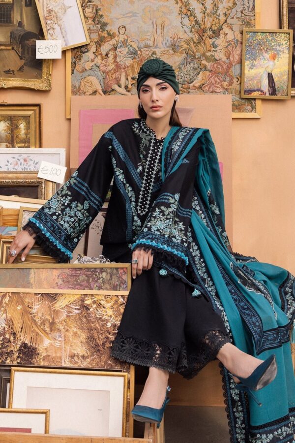 Saad Shaikh Lamour D-05 Reh Lamour Embroidered Luxury Lawn Collection 2024