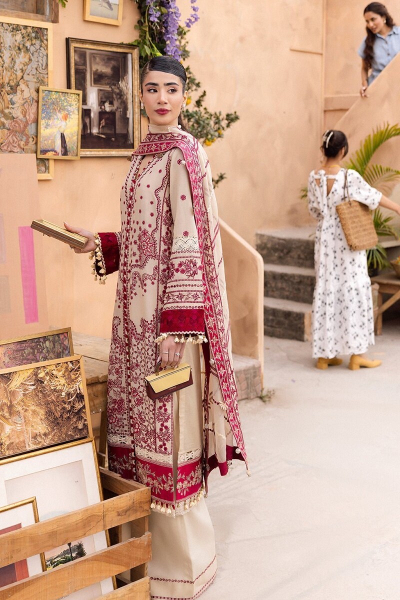 Saad Shaikh Lamour D-06 Zena Lamour Embroidered Luxury Lawn Collection 2024