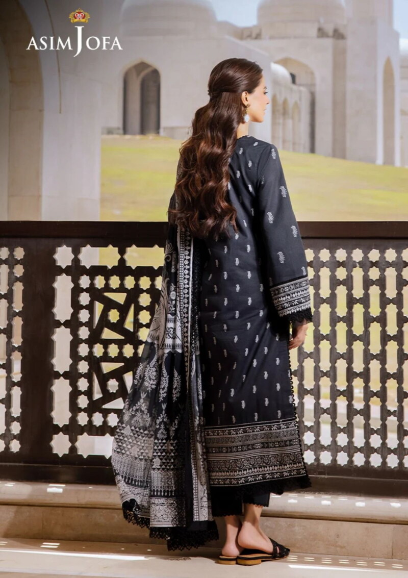 Asim Jofa Am24 04 Monochrome Lawn Collection