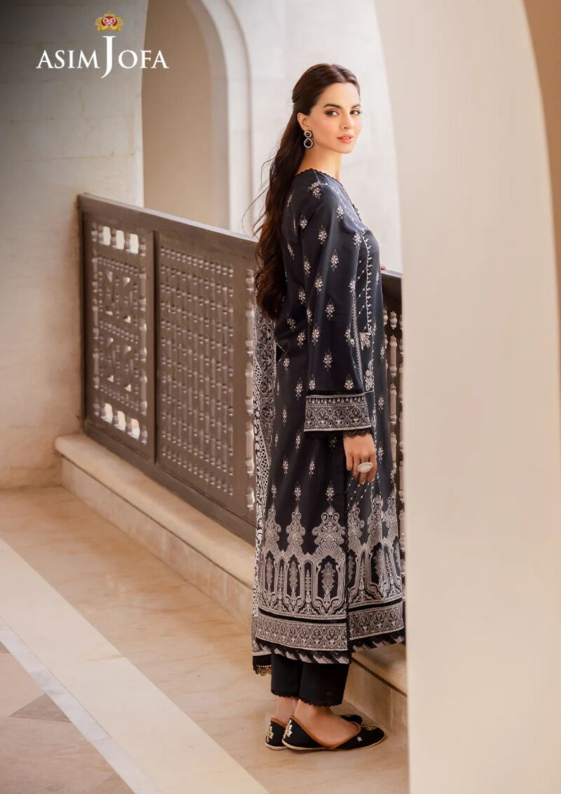 Asim Jofa Am24 05 Monochrome Lawn Collection