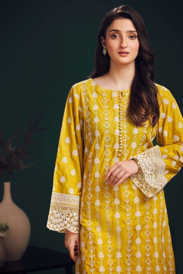 Motifz 3997-Red Schiffli Embroidered Lawn Stitched Casuals