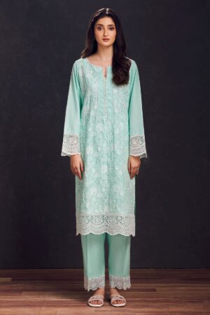 Motifz 3998-SEA-GREEN SCHIFFLI EMBROIDERED LAWN STITCHED Casuals