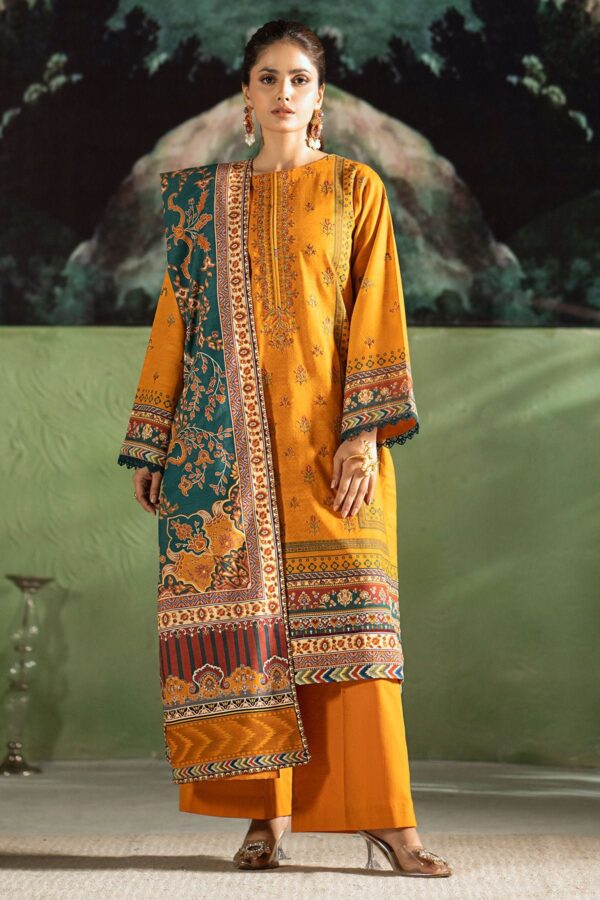 Farasha Whisper Mint Embroidered Lawn Ss 24 Collection 24