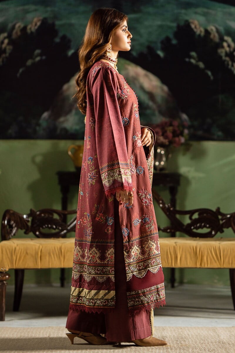 Motifz 4390-Soze-Yaqeen Digital Printed Khaddar Stitched Casuals