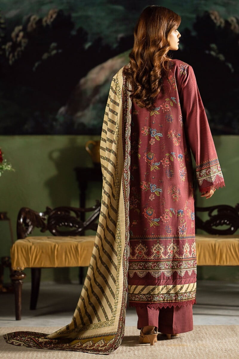 Motifz 4390-Soze-Yaqeen Digital Printed Khaddar Stitched Casuals