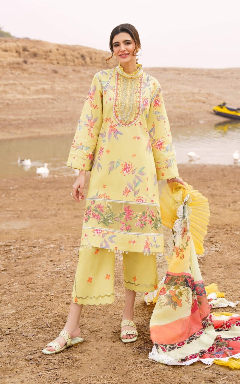 Asifa &Amp; Nabeel M 07 Orchid Meraki Premium Lawn Collection