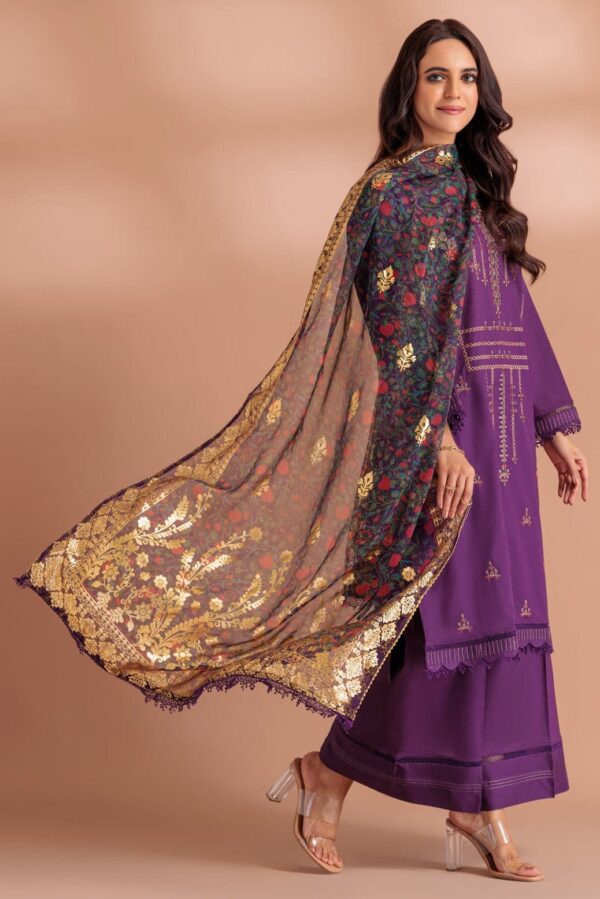 Bonanza Satrangi Purple Cambric 3 Piece Pws5233P61 Festive Pret 2024