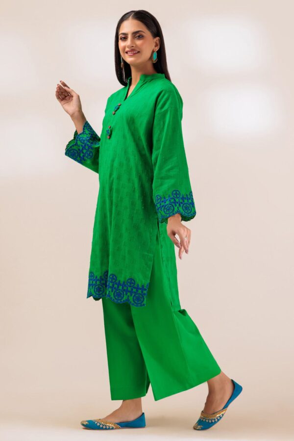 Bonanza Satrangi Green Jacquard 2 Piece Pws6232P20 Co Ord Sets