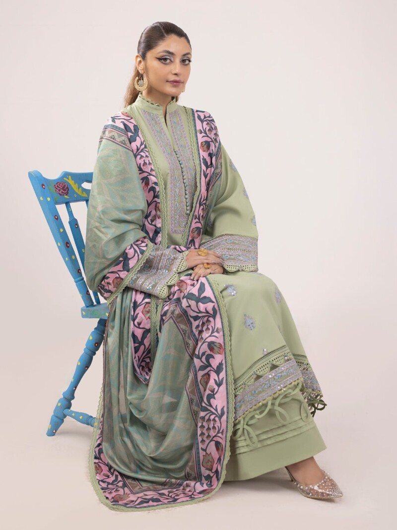 Faiza Faisal Pino Embroidered Lawn 3Pc Suit Collection 2024