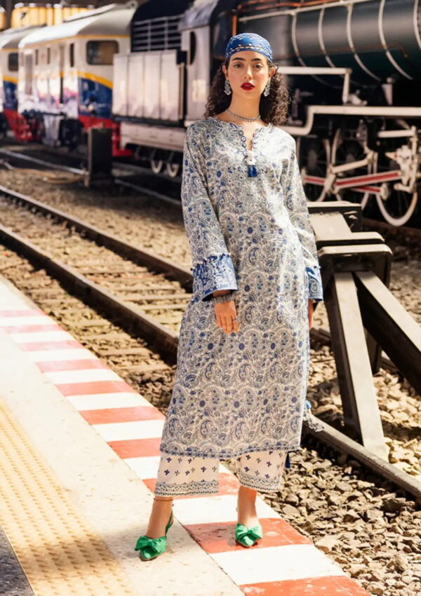 Roheenaz Taneez Rt24 05 B Samira Lawn Collection 24