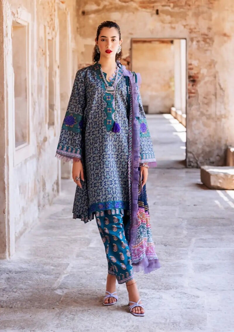 Roheenaz Taneez Rt24 06 B Elika Lawn Collection 24