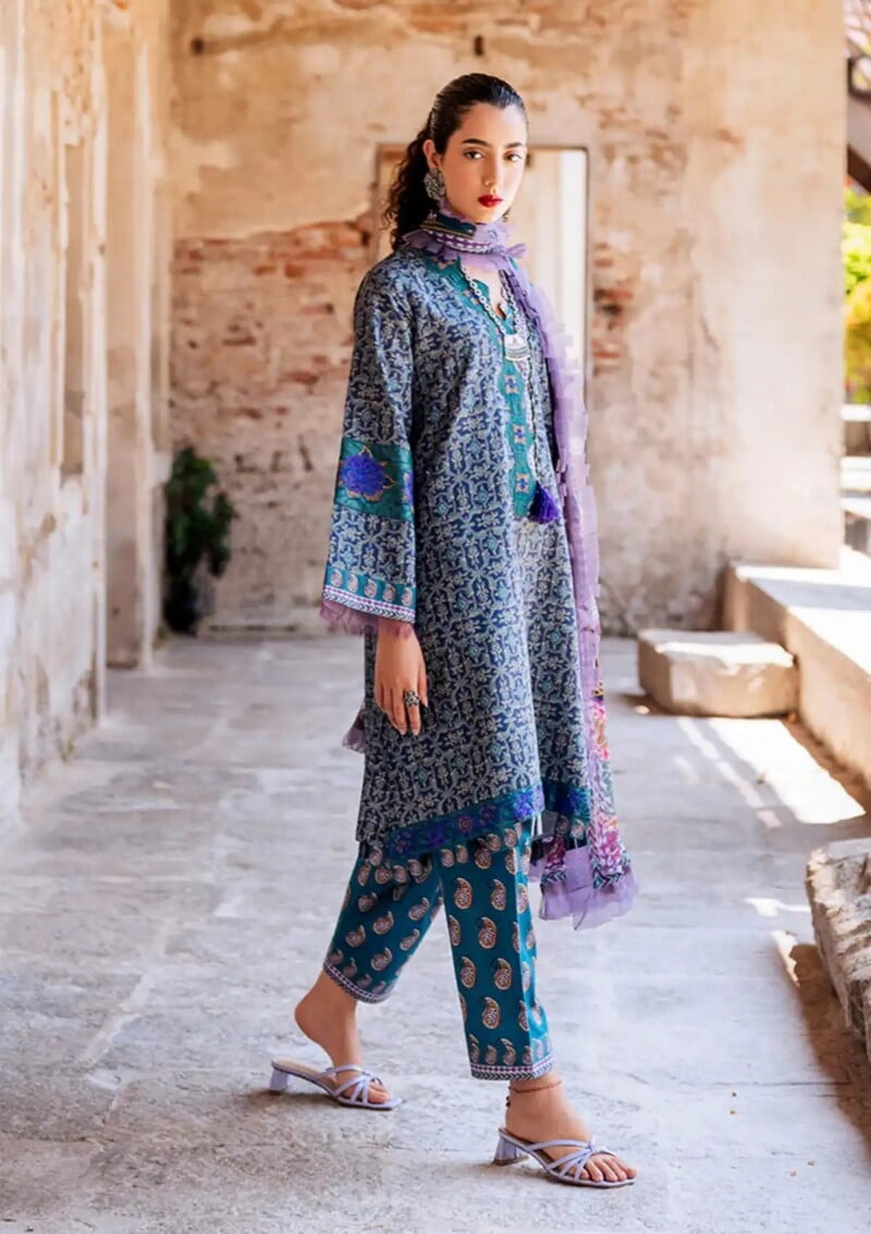 Roheenaz Taneez Rt24 06 B Elika Lawn Collection 24