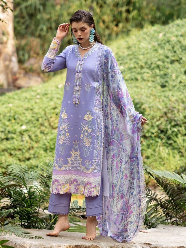 Roheenaz Dahlia Rnz-06B Aster Embroidered Lawn 3Pc Suit Collection 2024