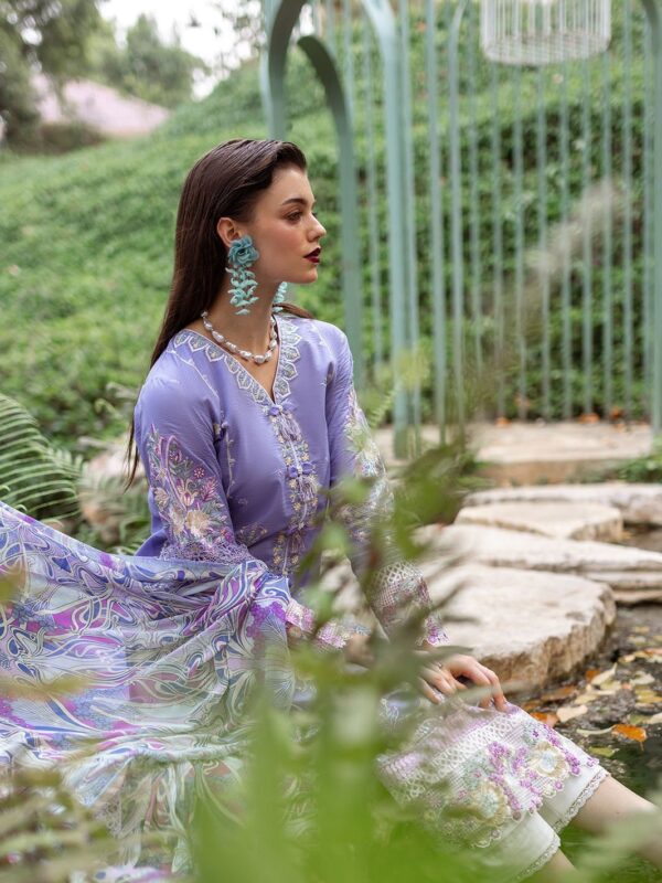 Roheenaz Dahlia Rnz-06B Aster Embroidered Lawn 3Pc Suit Collection 2024