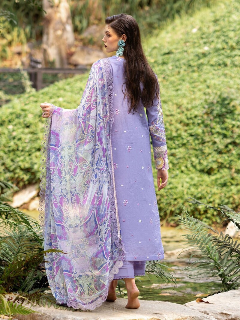 Roheenaz Dahlia Rnz-06B Aster Embroidered Lawn 3Pc Suit Collection 2024