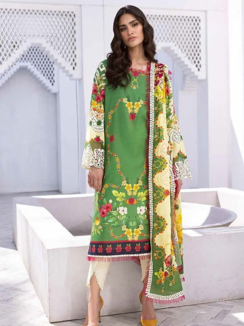 Roheenaz Leya Rnz-09B Starfish Stroll Printed Lawn Collection 2024