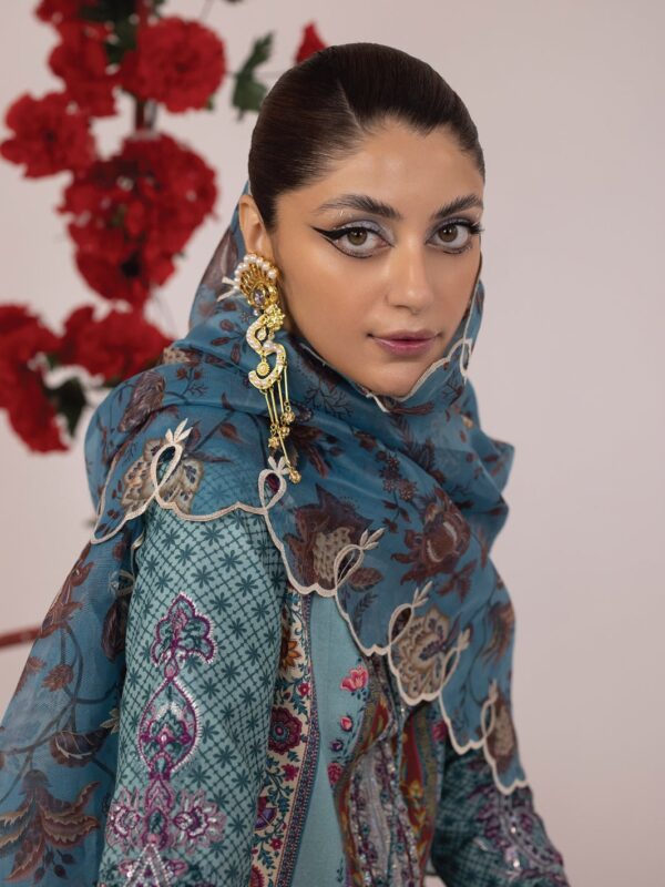 Faiza Faisal Rampa Embroidered Lawn 3Pc Suit Collection 2024