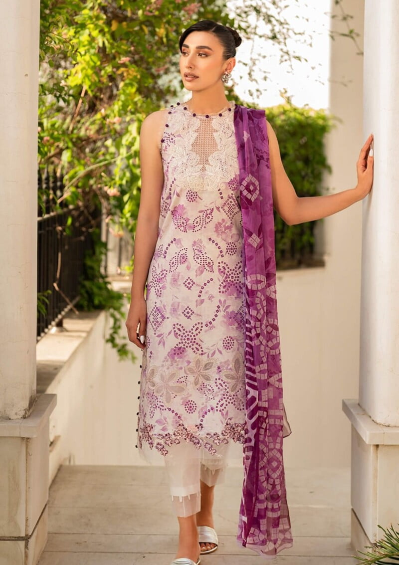 Asifa &Amp; Nabeel Am24 10 Reshmi Meraki Summer Vol 2 Premium Lawn Collection