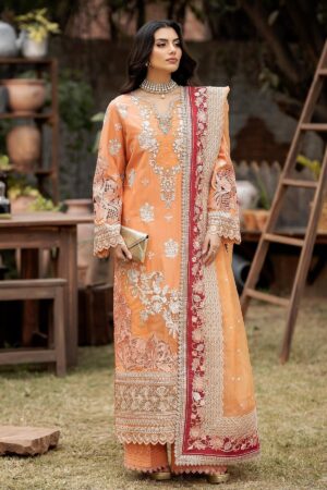 Serene Premium S.L 47 Zafiah Embroidered Lawn 3pc Suit Collection 2024