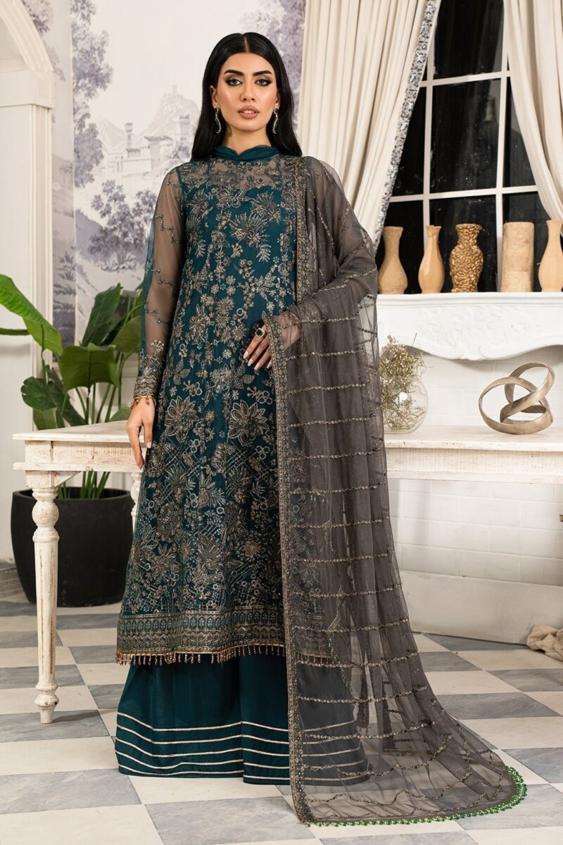 Zarif Afsanah Zaf 04 Guriya Luxury Embroidered Net 3Pc Collection 2024