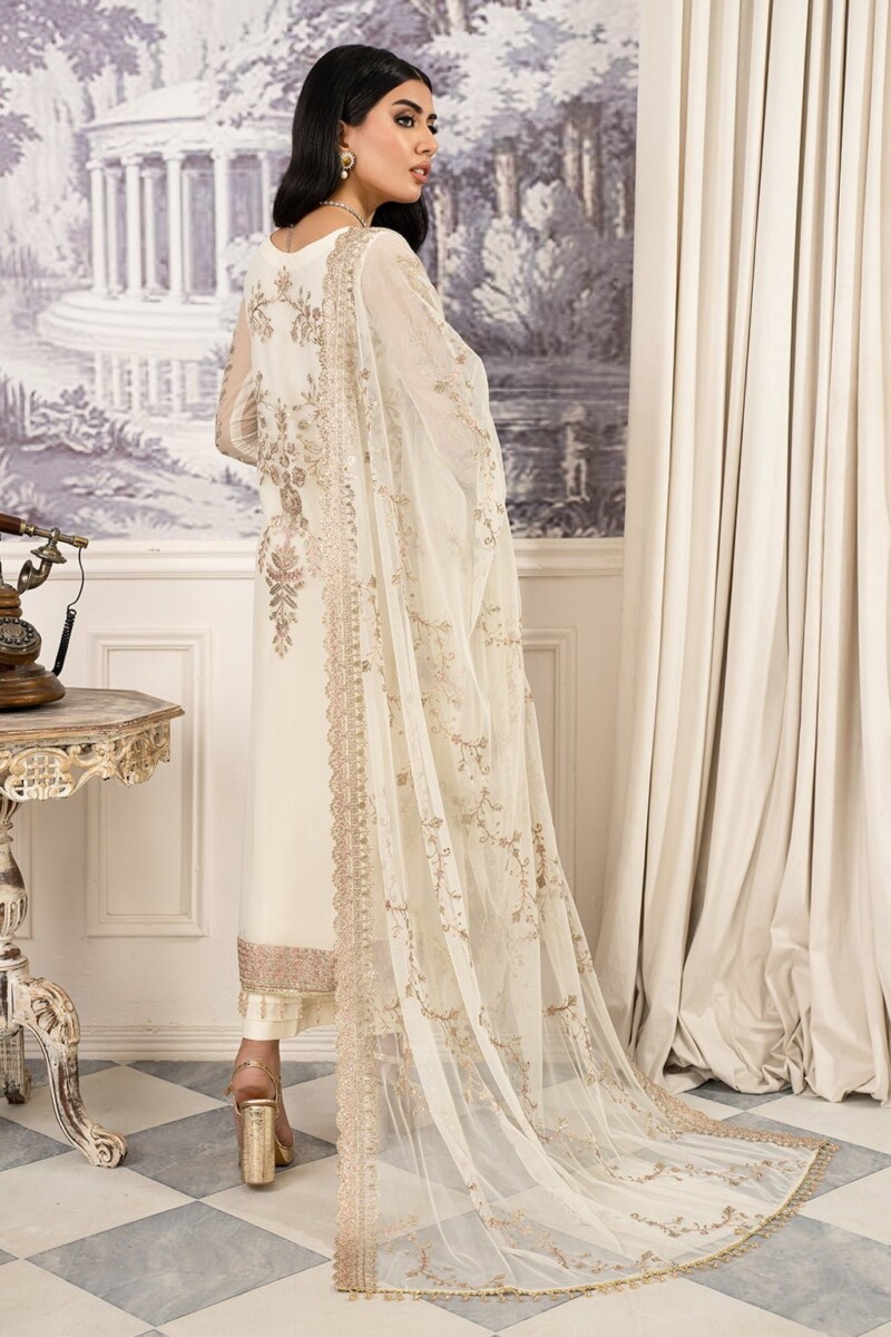 Zarif Afsanah Zaf 03 Neelam Luxury Embroidered Net 3Pc Collection 2024