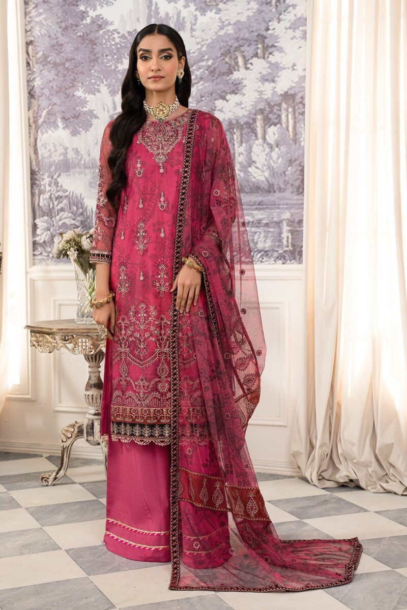 Zarif Afsanah Zaf 05 Jhoom Luxury Embroidered Net 3Pc Collection 2024