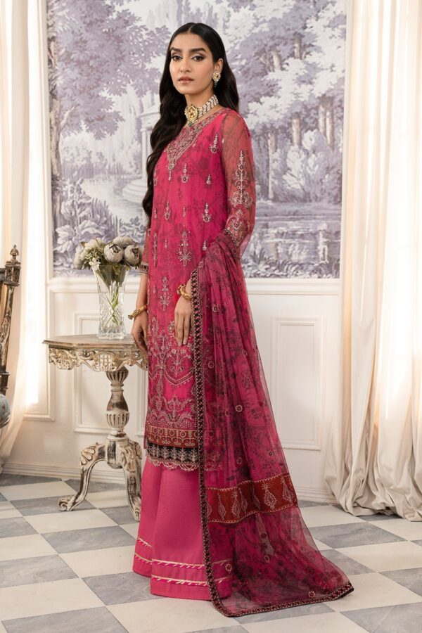 Zarif Afsanah Zaf 05 Jhoom Luxury Embroidered Net 3Pc Collection 2024