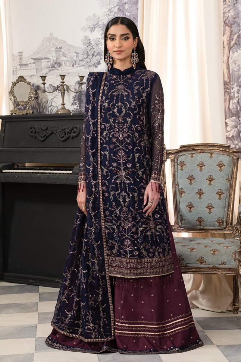 Zarif Afsanah Zaf 10 Kashish Luxury Embroidered Chiffon 3Pc Collection 2024