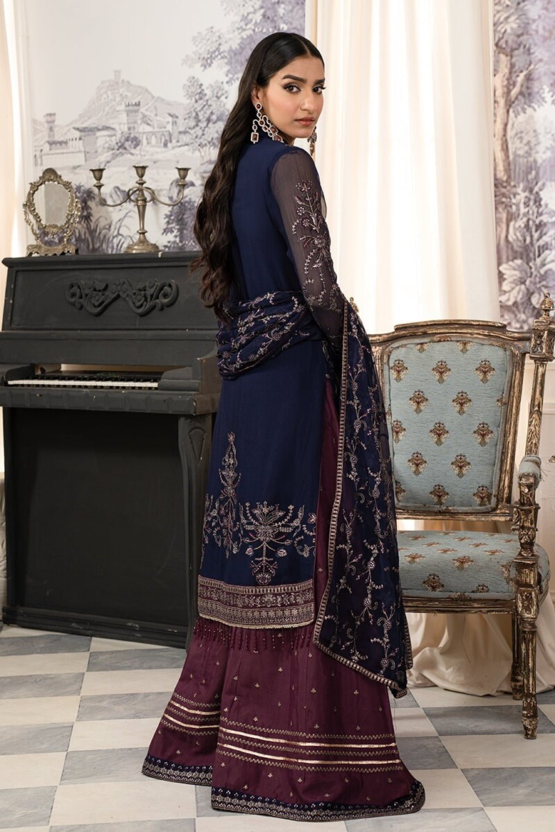 Zarif Afsanah Zaf 10 Kashish Luxury Embroidered Chiffon 3Pc Collection 2024