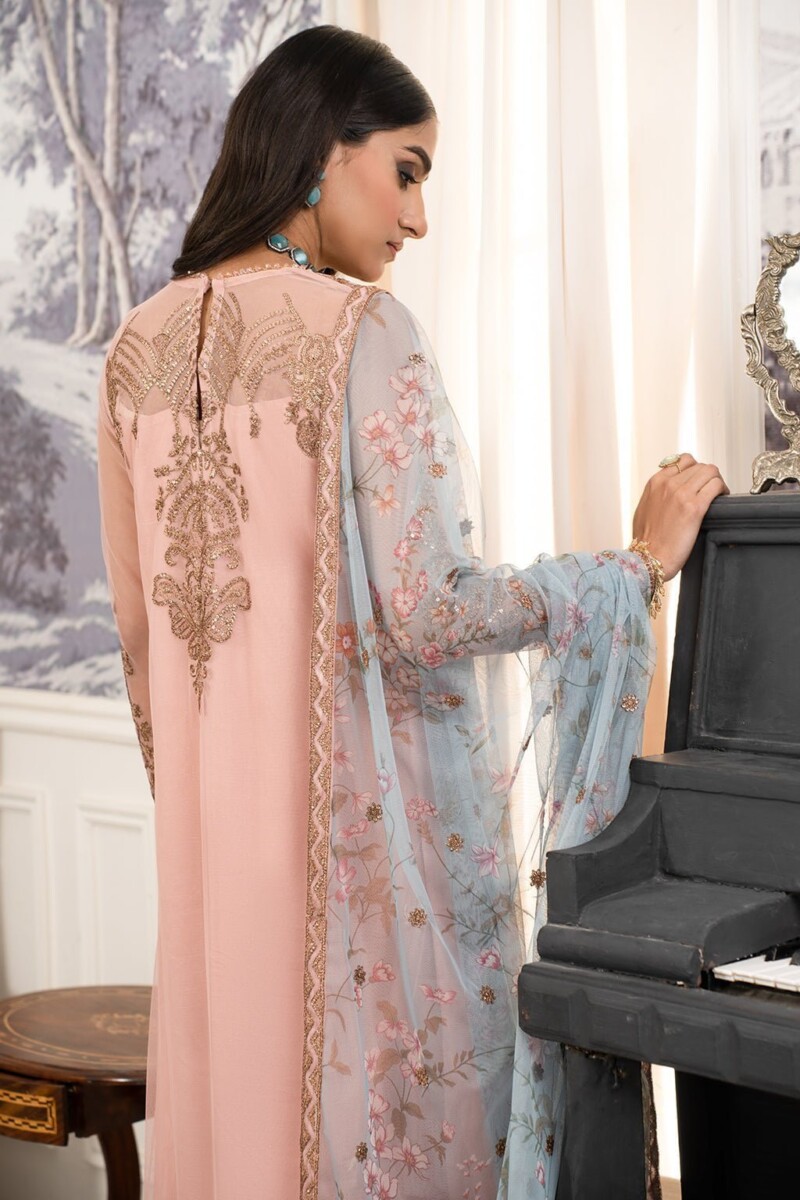 Zarif Afsanah Zaf 08 Haseen Luxury Embroidered Net 3Pc Collection 2024